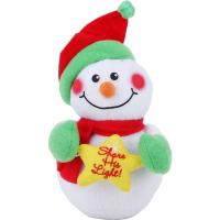 PL85875 (1) PLUSH SHARE HIS LIGHT & LOVE SNOWMEN